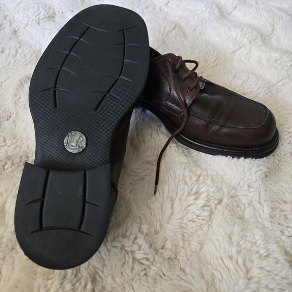 Bacco Bucci Men’s Dress Work Shoes Brown Leather Size 9½ Made In Italy - Picture 2 of 9